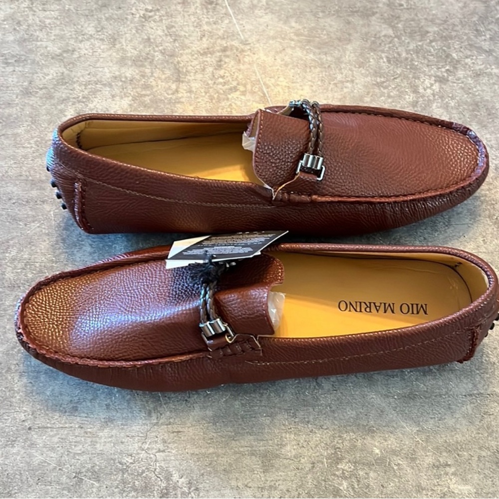 Mio Marino Men's Brown Driving Loafers NEW Size 10.5